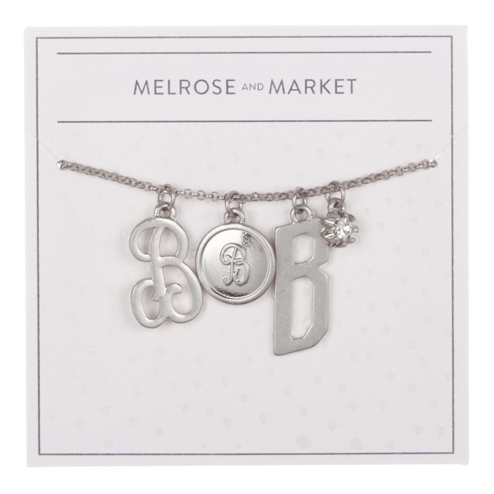 Initial B Charm Necklace 🎁